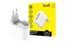 SEFIS fast socket charger with foldable pins 4x USB (2x USB 2.4A 5V + 2x USB 1A 5V) for the car