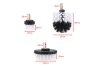 SEFIS set of 3 brush attachments for a drill - soft for the car