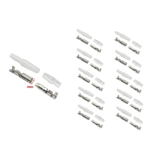 SEFIS set Faston - round connector 4mm with insulation -  male and female - 10 pcs