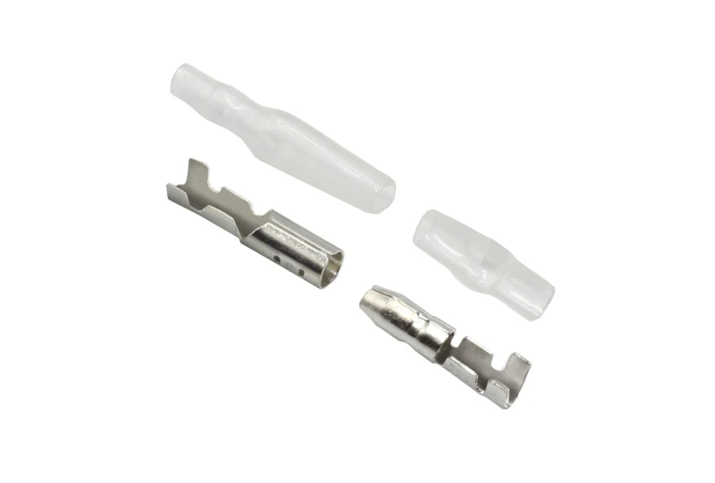 SEFIS set Faston - round connector 4mm with insulation -  male and female - 10 pcs for a motorcycle