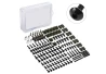 SEFIS set of screws for fairing M6 M5 253 ks black for a motorcycle