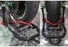 SEFIS wheel maintenance holder and stand for a motorcycle