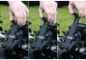 SEFIS SPINE T full metal phone holder with socket and anti-shock adapter for a motorcycle