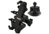 SEFIS Spine phone holder with car suction cup for a motorcycle