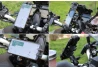 SEFIS SPINE T full metal phone holder with socket for a motorcycle
