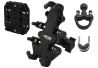 SEFIS SPINE T full metal phone holder with socket and anti-shock adapter for a motorcycle