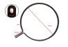 SEFIS chrome clamping sleeve 90 mm for a motorcycle
