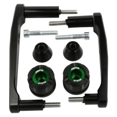 SEFIS STONE crash protectors Kawasaki Z900 2017-2025 green SEFIS STONE crash protectors Kawasaki Z900 2017-2025 green