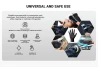 SEFIS Superior extra strong nitrile gloves size XL black 10 pcs for the household