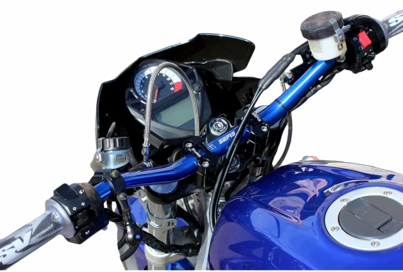 SEFIS handlebar and risers 28,6mm Suzuki SV