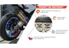 SEFIS Tankpad EASY sport - transparent clear for a motorcycle