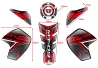 SEFIS TankPad set MT-09 Tracer red for a motorcycle