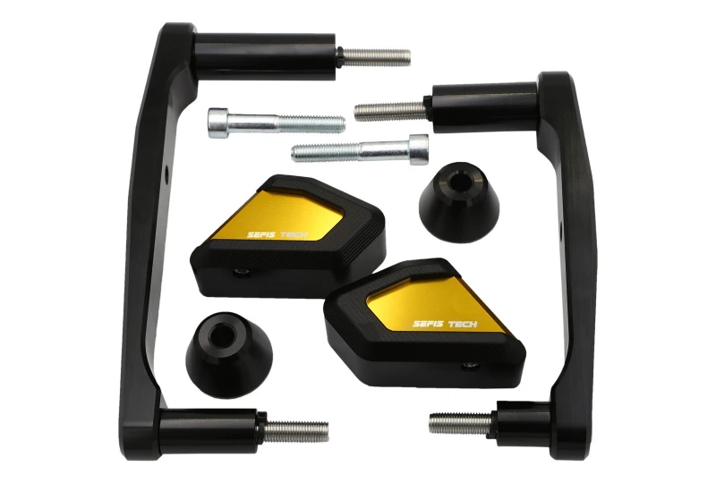 SEFIS TECH crash protectors Kawasaki Z900 gold for a motorcycle
