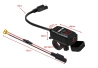 SEFIS UN10 1x USB-A and 1x USB-C charger / socket with moto battery status meter for a motorcycle SEFIS UN10 1x USB-A and 1x USB-C charger / socket with moto battery status meter for a motorcycle