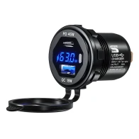 SEFIS USB-C PD 45W + USB-A QC3.0 18W socket - quick charger