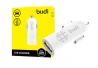 SEFIS USB car recharger for mobile devices  white 12W 2.4A 5V for the car