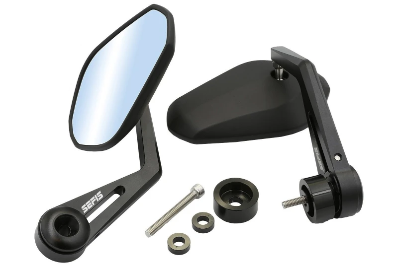 SEFIS Grave Cafe Racer mirrors for scooter Piaggio Vespa