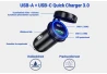 SEFIS Z6 2x USB socket - car charger 30W USB-A and USB-C 