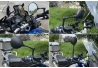 SEFIS Enduro double-sided folding mirrors for BMW R1200GS for a motorcycle