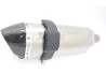 HEXAGON exhaust muffler crash protector for a motorcycle