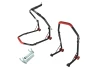 SEFIS D18 front head lift paddock stand and rear paddock stand set - hooks - red for a motorcycle