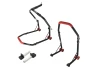 SEFIS D18 front head lift paddock stand and rear paddock stand set - paddles - red for a motorcycle