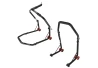 SEFIS D18 front head lift paddock stand and rear paddock stand set - black for a motorcycle