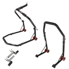 SEFIS D18 front head lift paddock stand and rear paddock stand set - 2in1 - black