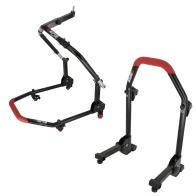 SEFIS M20U folding mobile front head lift paddock stand and rear paddock stand set