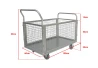 SEFIS cage platform cart 100x60x54cm - foldable