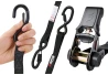 SEFIS SET 25 fastening straps 4x curtain rod 25mm x 4.6m 4x strap TÜV/GS for a motorcycle