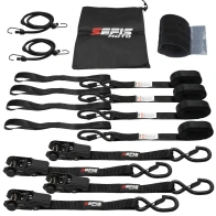 SEFIS SET 25 fastening straps 4x curtain rod 25mm x 4.6m 4x strap TÜV/GS