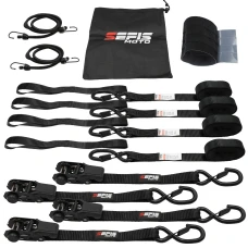 SEFIS SET 25 fastening straps 4x curtain rod 25mm x 4.6m 4x strap TÜV/GS