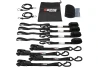 SEFIS SET 25 fastening straps 4x curtain rod 25mm x 4.6m 4x strap TÜV/GS for a motorcycle