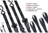 SEFIS SET 25 fastening straps 4x curtain rod 4x strap