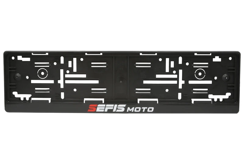 SEFIS plastic car license plate frame for a motorcycle