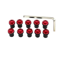 Windscreen windshield bolts red