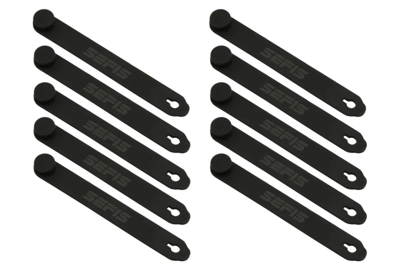 SEFIS rubber tension strap for hoses and cables 75mm 10pcs for a motorcycle