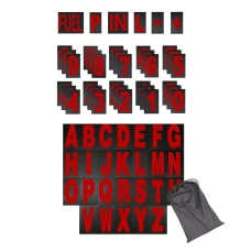 SEFIS alphabet and number tables for pitboard red SEFIS alphabet and number tables for pitboard red