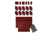 SEFIS alphabet and number tables for pitboard red 