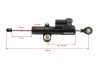 SEFIS UNI 1 universal steering dumper for motorcycle - black for a motorcycle