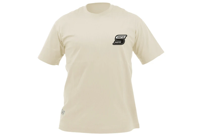 SEFIS Street t-shirt beige for bikers SEFIS Street t-shirt beige for bikers
