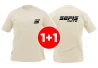 SEFIS Street t-shirt beige 1+1 for bikers