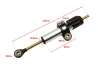 UNI 3 universal steering dumper for motorcycle - silver for a motorcycle