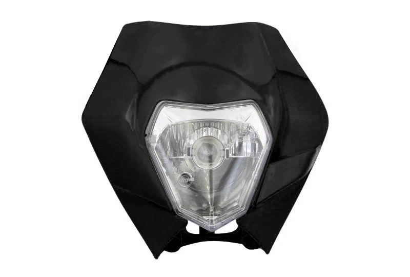 Universal headlight for motorbike style KTM black