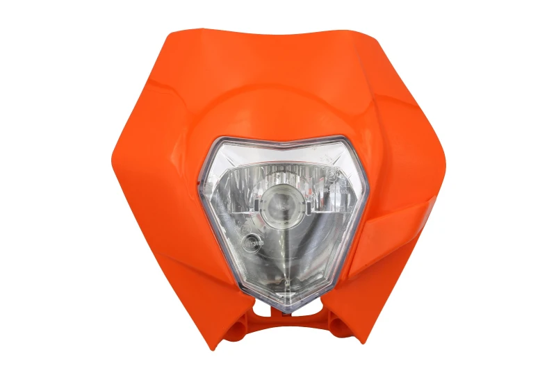 Universal headlight for motorbike style KTM orange