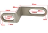 Universal exhaust hanger brackets Basic 2 for a motorcycle