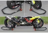 SEFIS D18 front and rear motorcycle stand set - black for a motorcycle