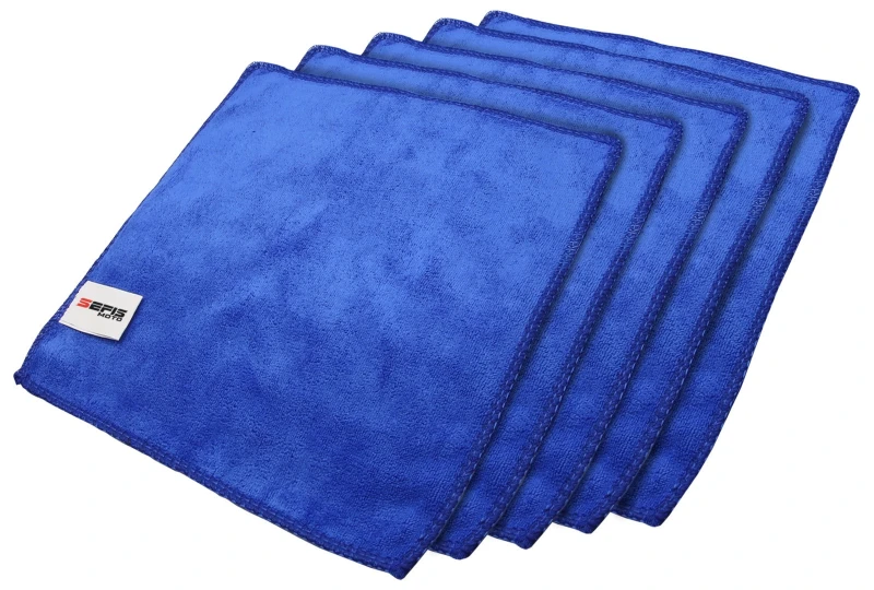 SEFIS microfiber cleaning cloth 5pcs GMS450 25*25cm blue