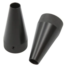 Delrin cones for a motorcycle wheel balancer